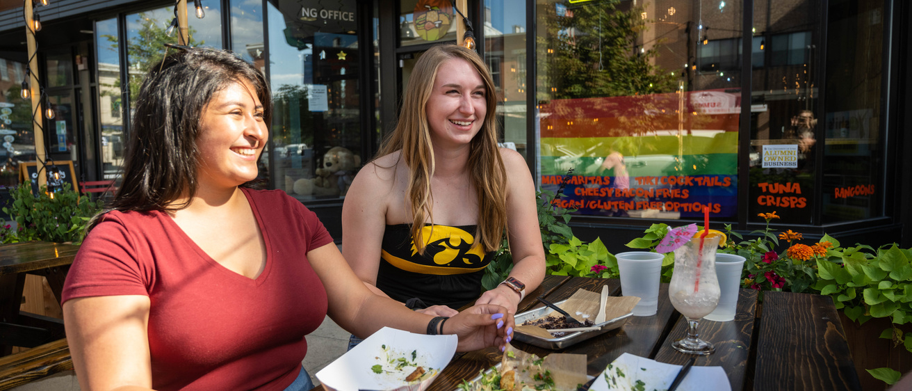 Outdoor dining Iowa City photo
