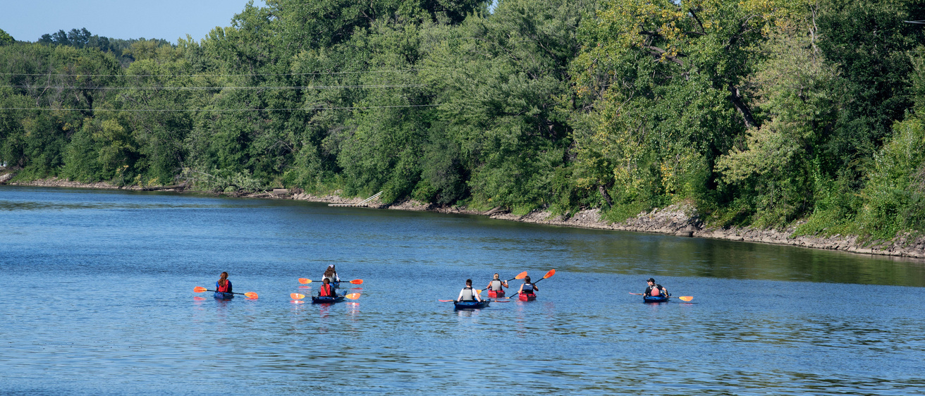 Kayaking the Iowa River photo