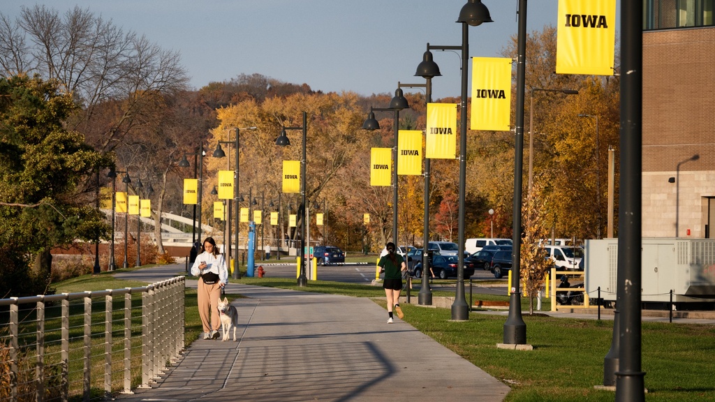 walking trail in iowa city photo