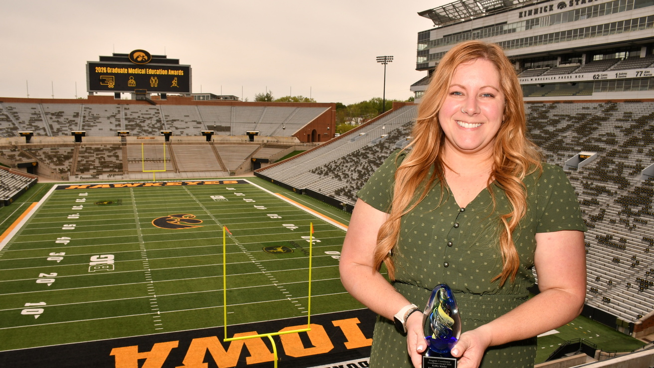 Fellowship Program Coordinator of the Year Kelby Kiefer from Emergency Medicine.